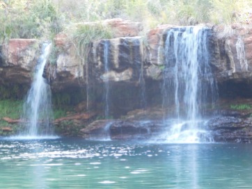 Karijini fern pool waterfall
